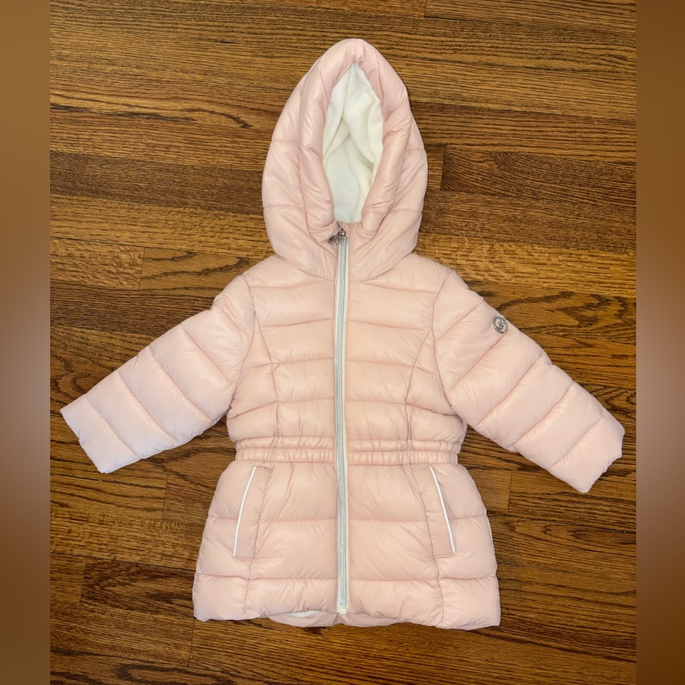 Michael Kors Dusty Pink Puffer Jacket with Sherpa Lining 2T